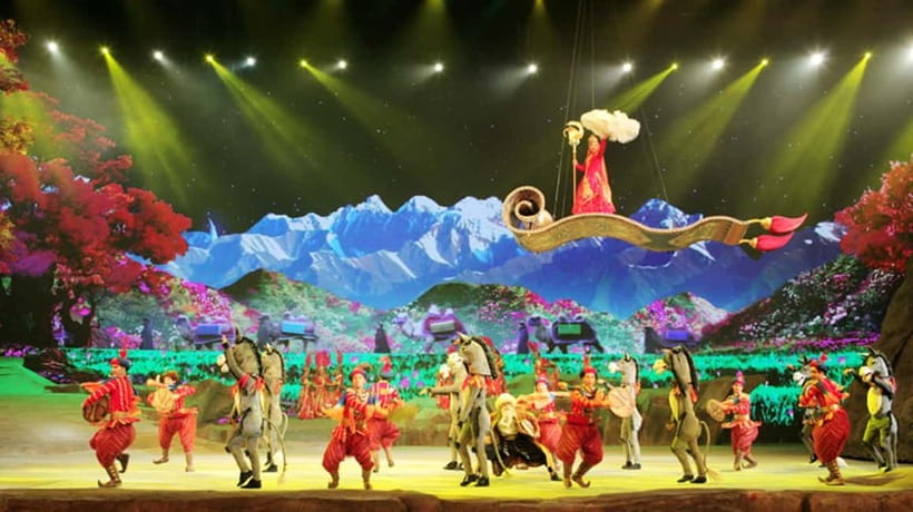 Xi'an: Silk Road(Camel Bell) Legend with Roundtrip Transfer - The big effects: waterfalls, volcanoes, and caravans