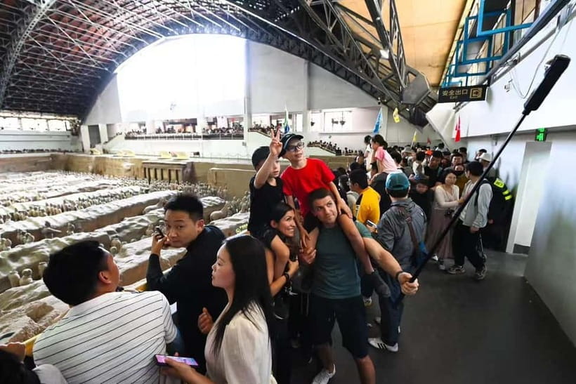 Xi'an:Terracotta Army Museum Walking Tour with Entry Tickets - Walking through the museum’s main pits