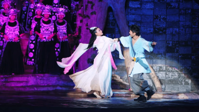 Zhangjiajie: Tianmen Fox Fairy Live Performance - Arriving before the 20:20 start
